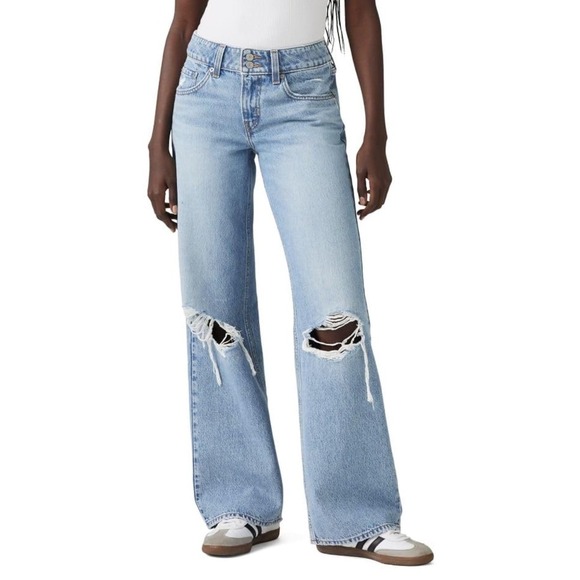 Levi's Denim - NWT Levi's Superlow Women's Jeans Table Talk Low Rise Straight 28 Regular